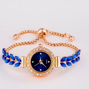 Ladies Blue Casual Bracelet Watch